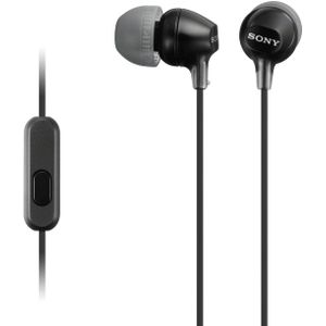 Sony - MDREX15APB - In-ear Koptelefoons - Zwart - Siliconen - Lichtgewicht