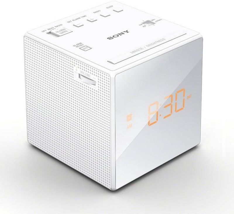 Sony - Icf-c1 - Klokradio - Zwart - AM/FM - Spiegelend Display