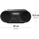 Sony ZSPS55B DAB-Radio CD-Speler Zwart