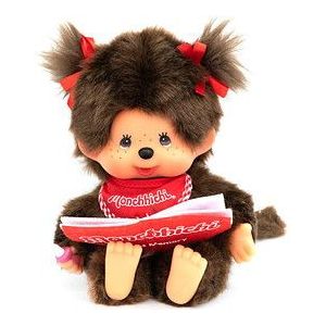 Monchichi Meisje 20cm met Boek