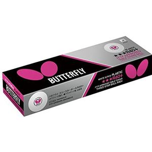 Butterfly R40+ Tafeltennisballen, wit, 12 stuks