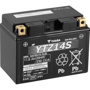 Yuasa Ytz14S Accu Agm 12V 11Ah 150X87X110X110