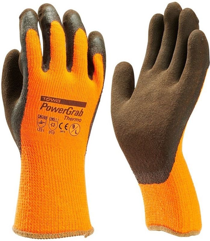 Towa - Powergrab - Klushandschoen - Oranje - Microfinish Latex
