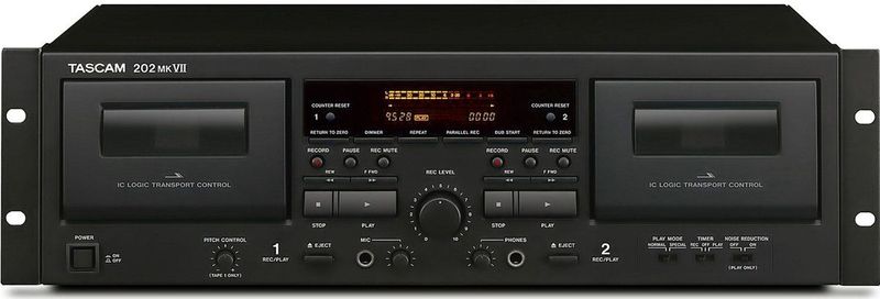 Cassettedekken - 19 Inch - Rack-Monteerbaar Chassis - Met Afstandsbediening