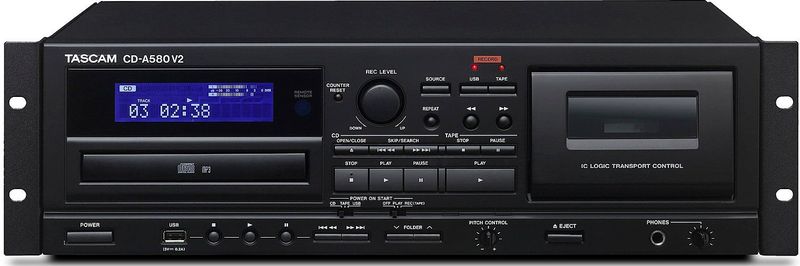 Tascam - CD-A580 V2 - HiFi Component - Zwart