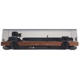 Teac TN-280BT-A3 HiFi Plattenspieler mit Bluetooth Sender für Lautsprecher und Kopfhörer, (Aluminium-Druckgussplatte, Riemenantrieb, MM Phono-Vorverstärker, High-Density MDF-Gehäuse), Braun, walnuss