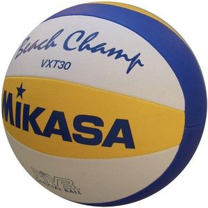 Mikasa - Volleyball - VXT30 FIVB - Beach Volleyball - Unisex - Synthetisch - Replica Game Ball - Blauw/Geel/Wit - Maat 5