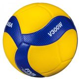 Mikasa - Volleyball - V300W - Volleyball - Unisex - Synthetisch - Wedstrijdbal - Geel/Blauw - Maat 5