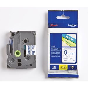 Brother 9mm tape gelamineerd
