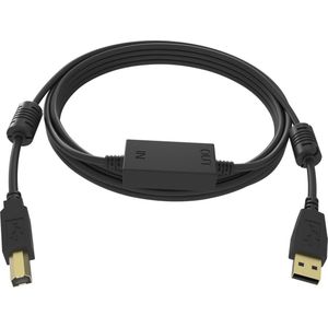 Vision TC 15MUSB+/BL USB-kabel 15 m USB 2.0 USB A USB B Zwart