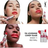 Yves Saint Laurent Lippenstift Loveshine Candy Glaze Lippenstift mit Glanzeffekt 11 RED THRILL