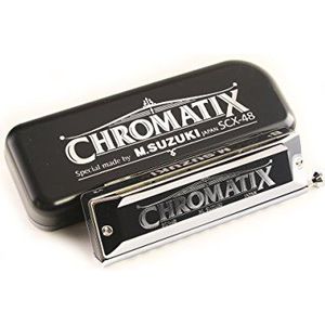 Suzuki Chromatische harmonica Standaard model SCX-48 (12 gaten) sleutel van Bb