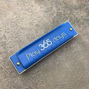 Suzuki 10-holes harmonica ""Play 365"" in blauw - sleutel van C