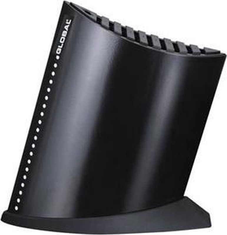 Global - Messenblok - Zwart - RVS - Voor 9 Messen