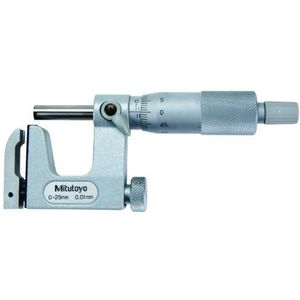 Mitutoyo 117-101 verwisselbare aambeeld micrometer, bereik 0 mm - 25 mm