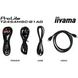 iiyama ProLite T2454MSC-B1AG ledmonitor HDMI, VGA, 2x USB-A 3.2 (5 Gbit/s)