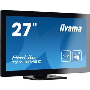 Iiyama ProLite T2736MSC LED-monitor Energielabel F (A - G) 68.6 cm (27 inch) 1920 x 1080 Pixel 16:9 4 ms DisplayPort, HDMI, USB, VGA, Audio-Line-out