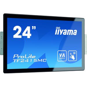 Iiyama ProLite TF2415MC Touchscreen monitor Energielabel: F (A - G) 60.5 cm (23.8 inch) 1920 x 1080 Pixel 16:9 16 ms HDMI, VGA, DisplayPort, RJ45, Jackplug VA