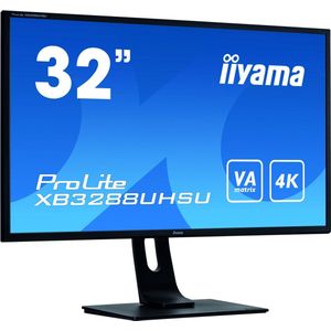 iiyama ProLite XB3288UHSU-B1 LED display 80 cm (31.5 inch) 3840 x 2160 Pixels 4K Ultra HD Zwart