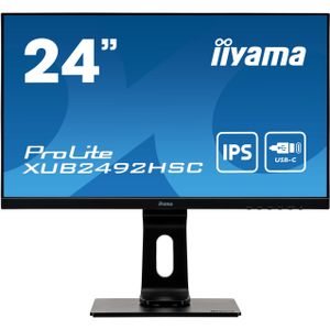 IIYAMA 24''FHD IPS  USB-C DOCK(65W) HDMI DP 4ms Black HA