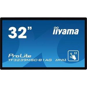 iiyama ProLite TF3239MSC-B1AG computer monitor 80 cm (31.5) 1920 x 1080 Pixels Full HD LED Touchscreen Multi-gebruiker Zwart