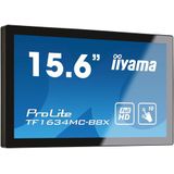 iiyama ProLite TF1634MC-B8X computer monitor 39,6 cm (15.6") 1920 x 1080 Pixels Full HD LED Touchscreen Multi-gebruiker Zwart