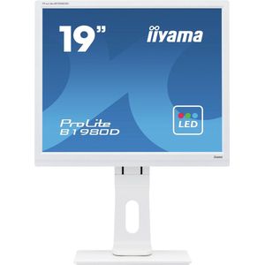 iiyama ProLite B1980D-W1 LED display 48,3 cm (19"") 1280 x 1024 Pixels SXGA Wit