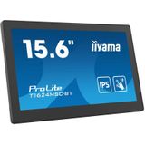 iiyama - T1624MSC-B1 Beeldscherm - Zwart - 39,6 cm (15.6") - IPS - Full HD - Touchscreen