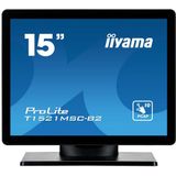 iiyama ProLite T1521MSC-B2 computer monitor 38,1 cm (15") 1024 x 768 Pixels XGA LED Touchscreen Tafelblad Zwart