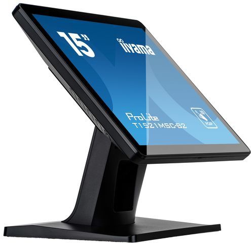 iiyama ProLite T1521MSC-B2 computer monitor 38,1 cm (15") 1024 x 768 Pixels XGA LED Touchscreen Tafelblad Zwart
