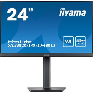 Iiyama ProLite XUB2494HSU-B2 - Full HD VA Monitor - USB-hub - 24 inch