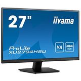 iiyama ProLite XU2794HSU-B1 68,5 cm (27 inch) VA LED-monitor Full-HD (HDMI, DisplayPort, USB3.0) Ultra-Slim-Line, zwart