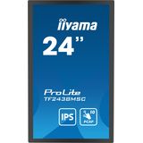 iiyama PROLITE Digitaal A-kaart 61 cm (24 inch) LED 600 cd/m² Full HD Zwart Touchscreen