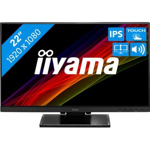 iiyama ProLite T2254MSC-B1AG - 22 Inch - IPS - Full HD - 10 punts touch - Anti glare