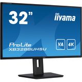 iiyama ProLite XB3288UHSU-B5 - 32 Inch - VA - 4K - USB-hub - In hoogte verstelbaar