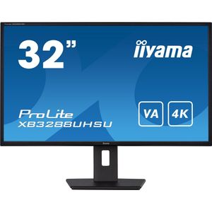 Iiyama ProLite LED-monitor Energielabel G (A - G) 80 cm (31.5 inch) 3840 x 2160 Pixel 16:9 4 ms HDMI, DisplayPort, Hoofdtelefoon (3.5 mm jackplug), USB IPS LED