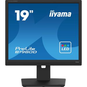 Iiyama Prolite B1980D-B5 SXGA VGA DVI LED-monitor in hoogte verstelbaar draaibaar 48 cm 19 inch zwart