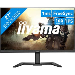 iiyama G-Master GB2770HSU-B5 Red Eagle - 27 Inch - IPS - Full HD - 165Hz - 0.8ms - In hoogte verstelbaar