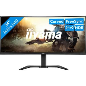 iiyama G-MASTER GB3467WQSU-B5 - 1500R - Ultrawide Gaming Monitor - 165hz - 34 inch