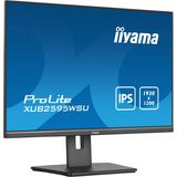 IIYAMA PROLITE - XUB2595WSU-B5 - LED-monitor 25"" - 1920 x 1200 - IPS - 300 cd/m² - 1000:1 - 4 ms - VGA, HDMI, DisplayPort - luidsprekers - zwart