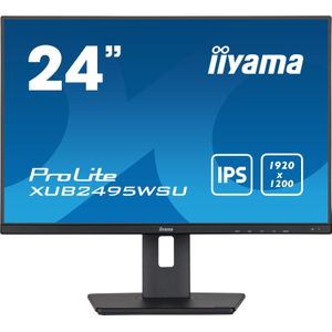 iiyama ProLite XUB2495WSU-B5 computer monitor 61,2 cm (24.1 inch) 1920 x 1200 Pixels WUXGA LCD Zwart