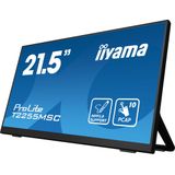 Iiyama Prolite T2255MSC-B1 45,5 cm 21,5 inch Full HD IPS LED-monitor 10-punts capacitieve HDMI DP USB 3.0 7H MPP2.0 zwart