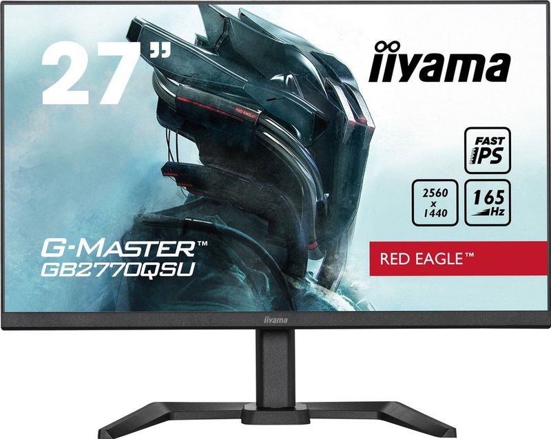 iiyama G-Master GB2770QSU-B5 Red Eagle - 27 Inch - IPS - QHD - 165Hz - 0.5ms - In hoogte verstelbaar