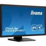 Iiyama Prolite T2452MSC-B1 - LED-monitor, IPS Full HD Monitor - 23.8 Inch - Luidsprekers - Touchscreen - Zwart