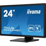 Iiyama Prolite T2452MSC-B1 - LED-monitor, IPS Full HD Monitor - 23.8 Inch - Luidsprekers - Touchscreen - Zwart