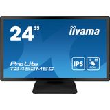 Iiyama Prolite T2452MSC-B1 - LED-monitor, IPS Full HD Monitor - 23.8 Inch - Luidsprekers - Touchscreen - Zwart