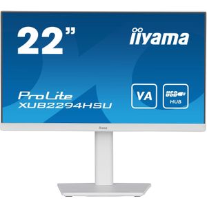 iiyama ProLite XUB2294HSU-W2 - Full HD 22 inch monitor - Wit