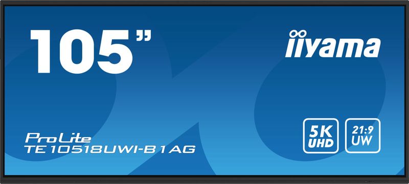 IIYAMA TE10518UWI-B1AG 105inch UW5K 5120x2160 iiWare11 Android 13 40-Points PureTouch IR+ with zero