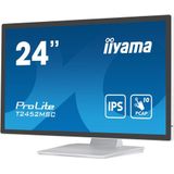 iiyama ProLite T2452MSC-W1 computer monitor 60,5 cm (23.8") 1920 x 1080 Pixels Full HD LCD Touchscreen Multi-gebruiker Wit