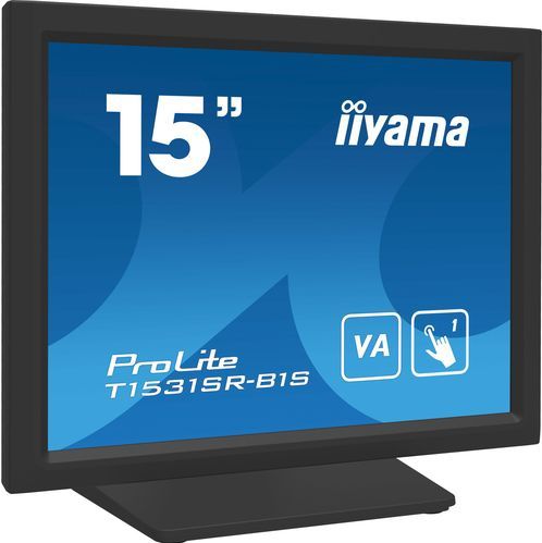 iiyama T1531SR-B1S POS-monitor 38,1 cm (15") 1024 x 768 Pixels XGA Touchscreen